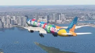 Emergency Landing at most dangerous airport / boeing 777-300 plane [ game