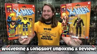 Wolverine & Longshot Hasbro Marvel Legends Retro Card Series Unboxing & Review!