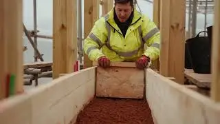 Earth House - February 2025 Update - The Mud Wall build up continues