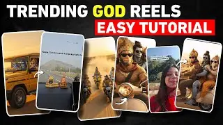Just a boy god trend tutorial | Bhagwan ji driving car reels Editing | Trending god Ai Editing