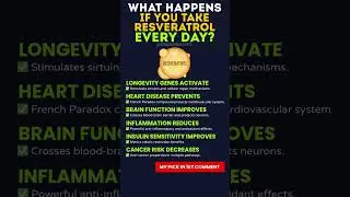 What Happens If You Take Resveratrol Every Day? #resveratrol #longevity #hearthealth