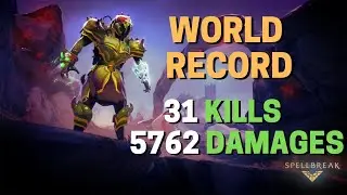 WORLD RECORD !? - 31 Kills, 5762 Damages in CLASH MODE 9V9 - Spellbreak