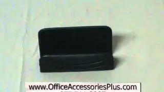 Black Leather Business Card Holder - Office Accessories Plus