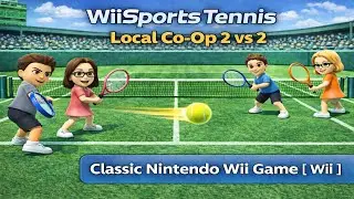 Wii Sports Tennis 2 vs 2