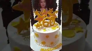 60TH BIRTHDAY CAKE #shorts #cakes #goldenage
