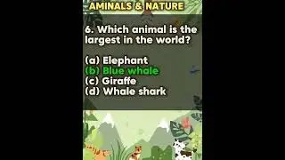 Day 12: Animals and nature Quiz Challenge #quizchallenge #mindbendingquiz #quiz #dailyquiz