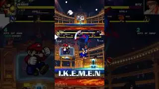 🔥 Mario, Sonic, Goku & Naruto VS Ryu, Kyo, Spider-Man & Batman | Round 1 #shorts
