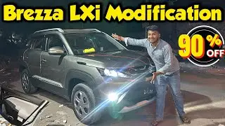 Brezza LXi Modification with 90% Off Brezza Modified & Interior Customization✅Genuine Accessories