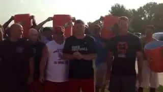 LCC Football staff takes the ALS Ice Bucket Challenge