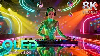 Cyber Neon UV DJ Visuals | 16K HDR 240fps Dolby Vision | Coloful Remix