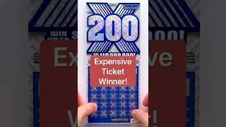 💵Expensive Ticket Winner! 200X #newyorklottery #scratchofftickets #shorts #scratchtherapy #money