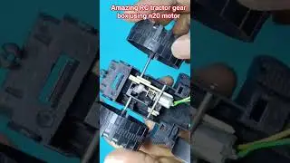 Amazing RC tractor gear box using n20 motor #shorts #shortsfeed #tractor  #trending #diy #dcmotor