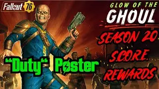 Fallout 76 | SEASON 20 - Glow of the Ghoul | &ldquo;Duty&ldquo; Poster | Rewards |
