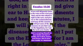 What Exodus 15:26 Really Says About God as Your Healer