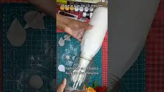 Lotus Themed Bottle Art #diy #shortsfeed #youtubeshorts #vintageart