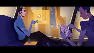 2D Animation - Cybertrain with Breakdown