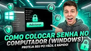 Como COLOCAR SENHA no COMPUTADOR (Windows)