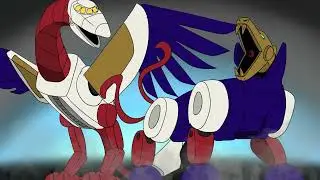 Transformers 2D animation Space shuttle Skylynx