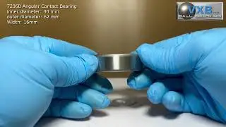 Comparison 30mm inner diameter Angular Contact Bearing 7206B vs Food Grade Bearing S6806ZZ