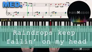 [Real Piano Tutorial] RAINDROPS KEEP FALLIN' ON Y HEAD with Follow-Up Tutorial