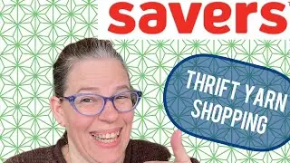 Thrift yarn shopping #yarnshopping #thriftshopping #saversthriftstore #yarnlover #thriftingfinds