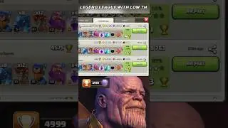 legend league is not for low th 😭 clash of clans #shorts #clashofclans #cocshorts