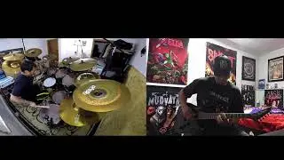 Slipknot - (Sic) Guitar and Drum cover (Multi-Angle)