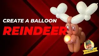Create a Balloon Reindeer