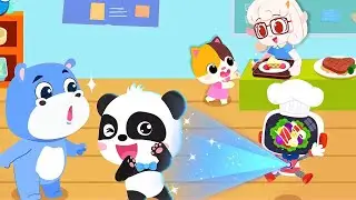 Little Panda's Healthy Food - Learn how to cook nutritious food - Babybus Game Video