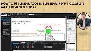 How to Use Linear Tool in Bluebeam Revu | Complete Measurement Tutorial