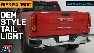 2019-2024 Sierra 1500 OEM Style Tail Light; Black Housing Review & Install