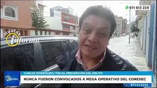 Nunca fueron convocados a mega operativo del Coresec