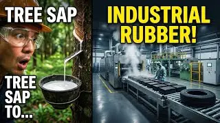 How Rubber Is Made from Tree Sap | Industrial Rubber Processing Explained