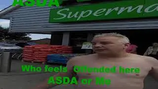 ASDA NO TOP NO SERVICE IN PROTEST