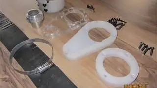 CNC Absaugung f&uuml;r 2.2 KW China Spindel - Dust Shoe for CNC Router