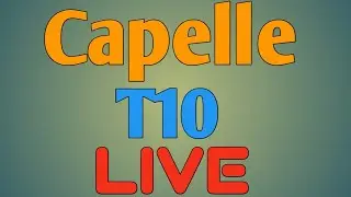 ECS Capelle T10 2020 Live | SV Kampong Cricket vs Sparta 1888 T10 Live