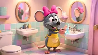 Mia Mouse Washes Hands Right! ✋🧼 |Healthy Habits Rhyme for Kids |Nursery Rhymes & Songs for Children