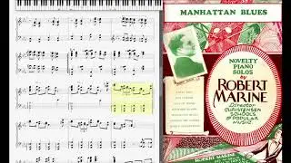 Manhattan Blues by Robert Marine (1928, Novelty piano)