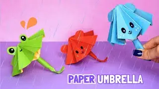 How to Make a Paper Umbrella That Opens and Closes | Origami Umbrella