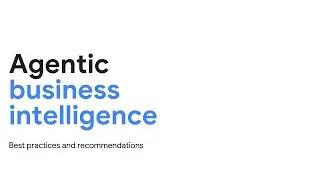 Agentic Business Intelligence done right