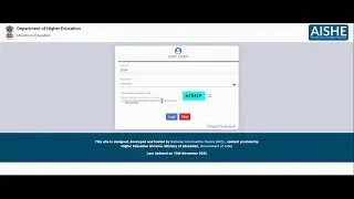 Introduction of AISHE Web DCF 2021-22