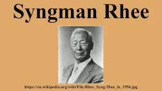 Syngman Rhee