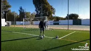 Goalkeeper warm up 