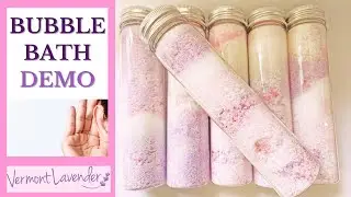 Bubble Bath DEMO | Foaming BATH Soak | ASMR #asmr #vermontlavender