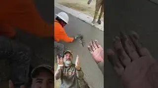 This is how you make a concrete worker mad! 🤪 Any ideas that u&rsquo;d like to share? #concrete #shorts
