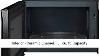 Samsung MG11H2020CT 1.1 cu. ft. Countertop Grill Microwave Oven with Ceramic Enamel Interior, Black