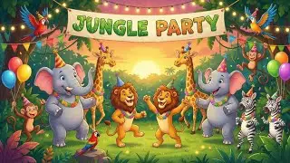 JUNGLE PARTY!WILD PARTY! 🦁ANIMAL DANCE OFFWELCOME TO THE JUNGLEFOREST FUN! 🌴