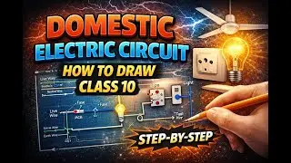 How to draw Domestic Electric Circuit  | Class 10 Physics | By Vijay Sir| CBSE 2026