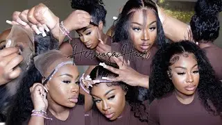 😍 SUPER EASY AT HOME 360 WIG INSTALL TUTORIAL 😍 NO BLEACHING OR PLUCKING  😱 | HERMOSA HAIR