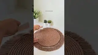 Style a placemat for dinning #macrame #homedecor #kitchendecor #tutorial #handmade #smallyoutuber
